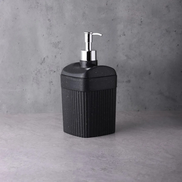 Изображение товара Дозатор для жидкого мыла Бытпласт Velvet 435220950 (черный гранит)