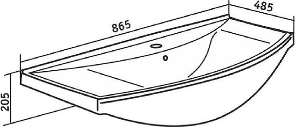 Изображение товара Умывальник Runo Стиль 85