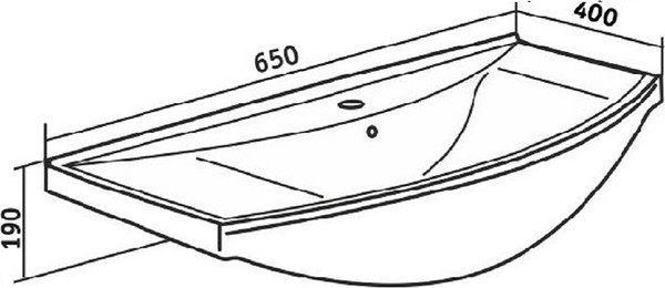 Изображение товара Умывальник Runo Стиль 65