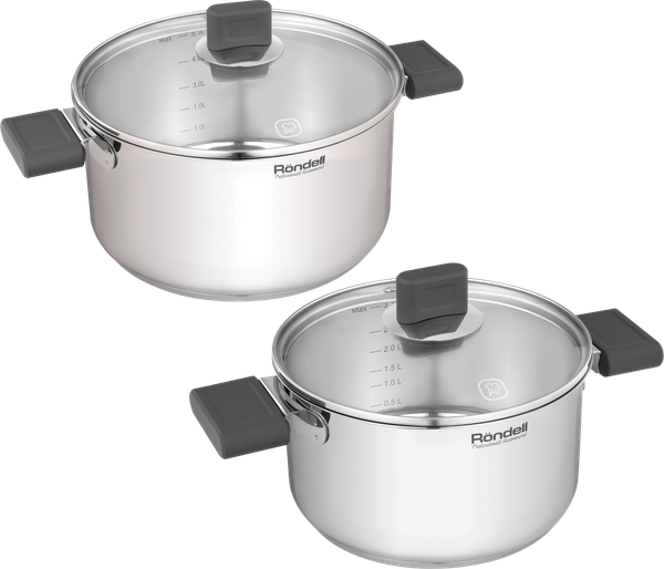 Изображение товара Набор кастрюль Rondell Quadro (3.1л+5.1л)