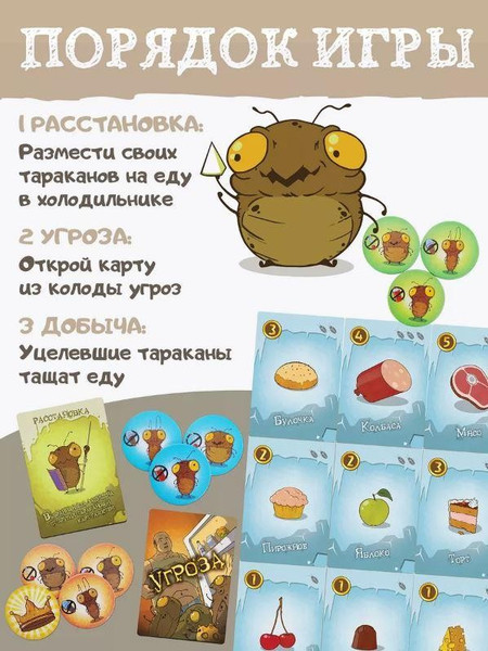 Изображение товара Настольная игра ILikeGift Тараканы в холодильнике / НС-7908