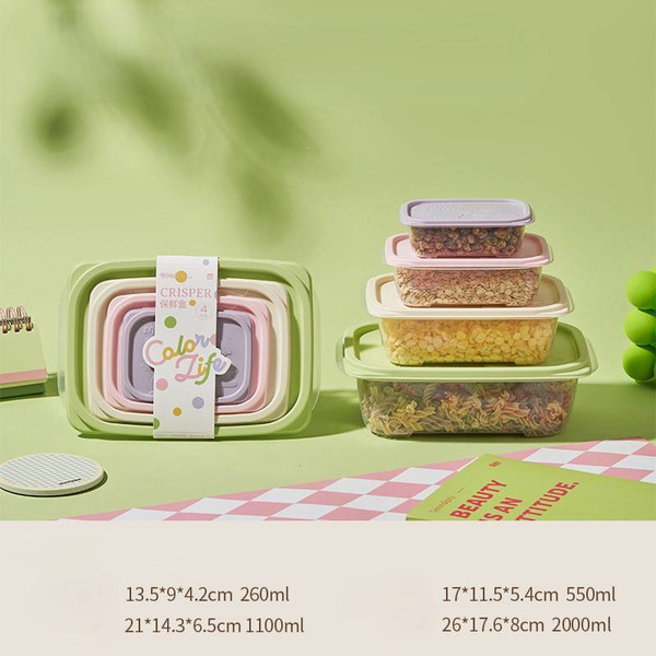 Изображение товара Набор контейнеров ILikeGift Color life / 6936-4 (4шт)
