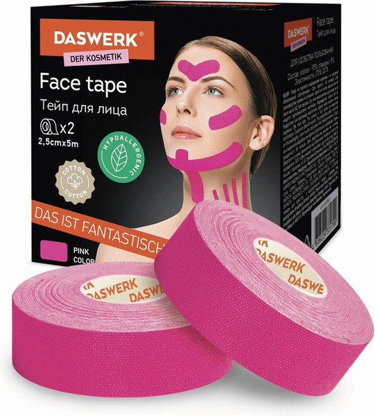 Изображение товара Набор кинезио тейпов Daswerk 680013 (розовый)