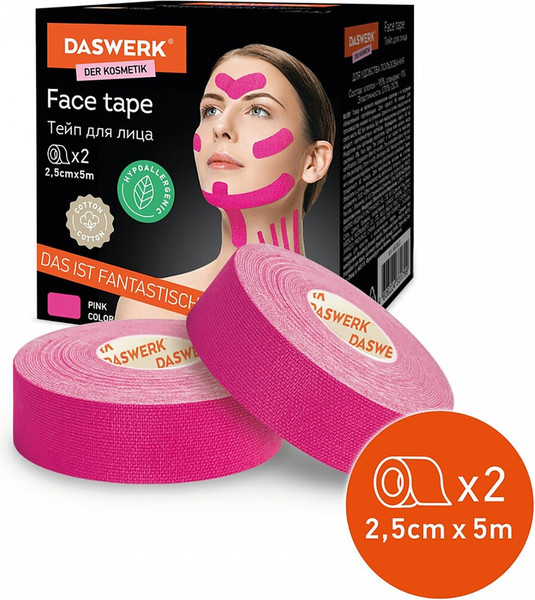 Изображение товара Набор кинезио тейпов Daswerk 680013 (розовый)