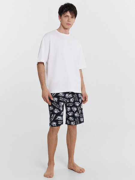 Изображение товара Шорты домашние Mark Formelle 531032 (р.94-182/188, роботы на черном)
