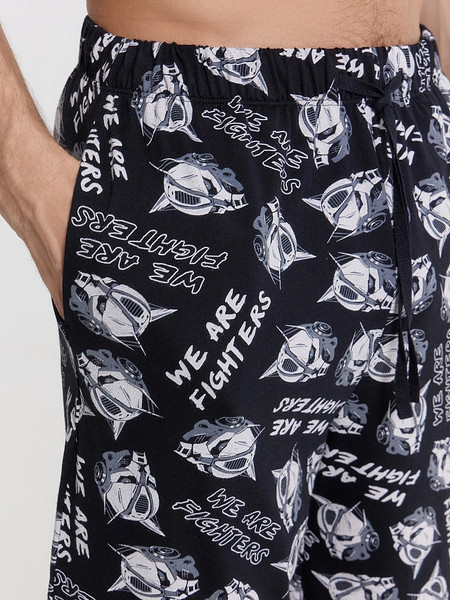 Изображение товара Шорты домашние Mark Formelle 531032 (р.94-182/188, роботы на черном)