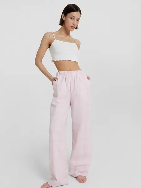 Изображение товара Штаны домашние Mark Formelle 532524 (р.170-106, розово-белая клетка)