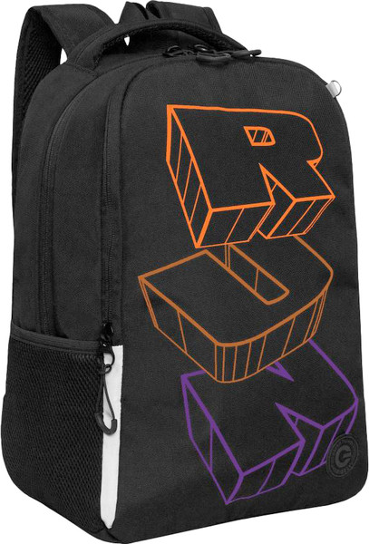 Изображение товара Школьный рюкзак Grizzly RB-551-1 (черный/оранжевый)