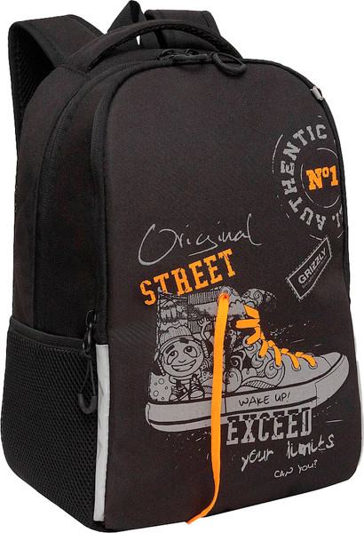 Изображение товара Школьный рюкзак Grizzly RB-551-5 (черный/серый)