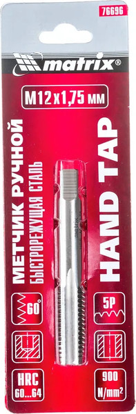 Изображение товара Метчик Matrix М12х1.75мм / 76696