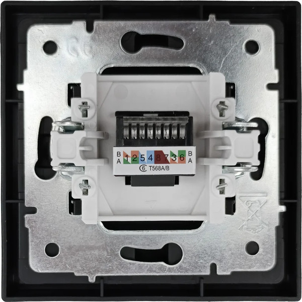 Изображение товара Розетка Lezard Zima 704-4288-140 (черный бархат)