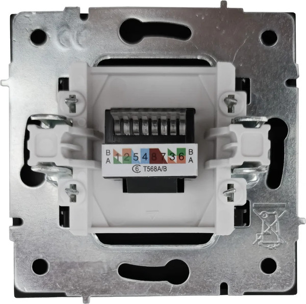 Изображение товара Розетка Lezard Zima 704-4288-140 (черный бархат)