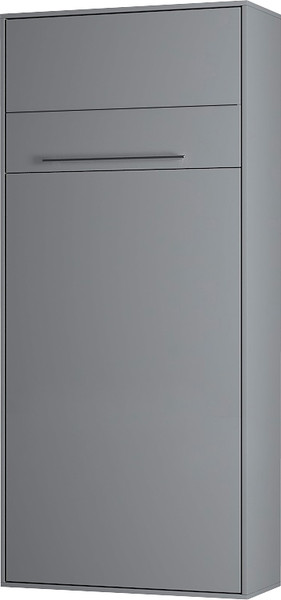 Изображение товара Шкаф-кровать трансформер Макс Стайл Mykonos Eco 90x200x18 Egger (серый асфальт U732 ST9)