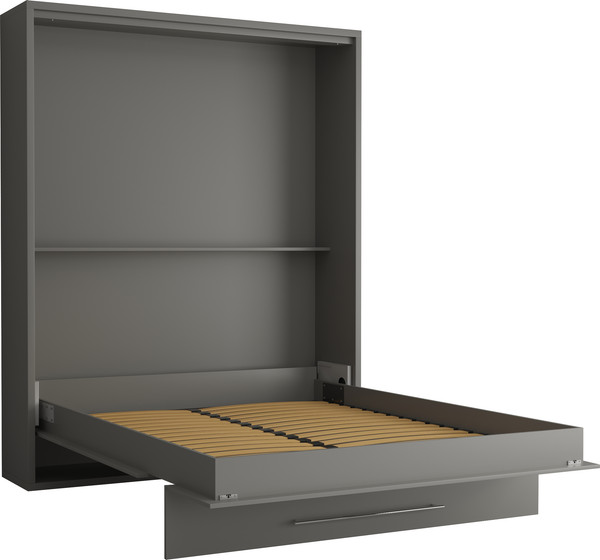 Изображение товара Шкаф-кровать трансформер Макс Стайл Mykonos 160x200x36 Egger (серый асфальт U732 ST9)