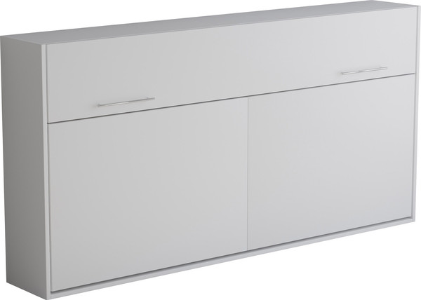 Изображение товара Шкаф-кровать трансформер Макс Стайл TNT 90x200x18 Egger (белый классический W960 ST7)