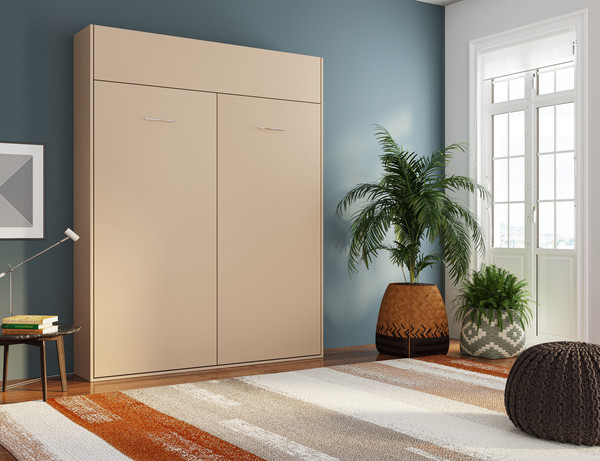 Изображение товара Шкаф-кровать трансформер Макс Стайл TNT 160x200x18 Egger (миндаль бежевый U211 ST9)