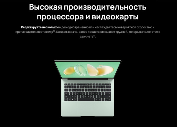 Изображение товара Ноутбук Huawei MateBook 14 FLMH-X / 53014APS (зеленый)