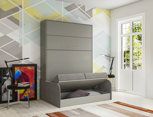 Изображение товара Комплект мебели трансформер Макс Стайл Practice Sofa 140x200x18 Egger (серый асфальт U732 ST9)