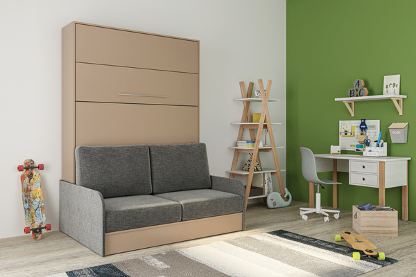 Изображение товара Комплект мебели трансформер Макс Стайл Practice Sofa 160x200x18 Egger (миндаль бежевый U211 ST9)