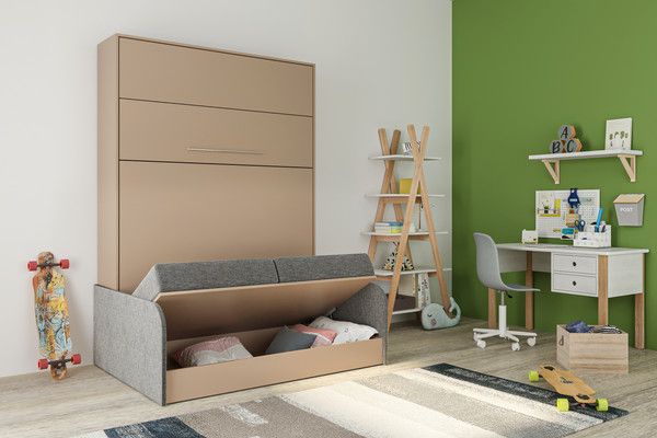 Изображение товара Комплект мебели трансформер Макс Стайл Practice Sofa 160x200x18 Egger (миндаль бежевый U211 ST9)