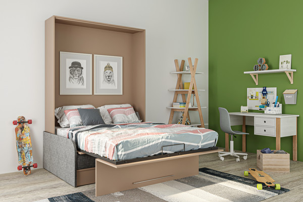 Изображение товара Комплект мебели трансформер Макс Стайл Practice Sofa 160x200x18 Egger (миндаль бежевый U211 ST9)