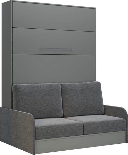 Изображение товара Шкаф-кровать трансформер Макс Стайл Practice Sofa 160x200x18 Egger (серый асфальт U732 ST9)