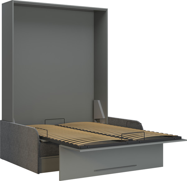 Изображение товара Шкаф-кровать трансформер Макс Стайл Practice Sofa 160x200x18 Egger (серый асфальт U732 ST9)