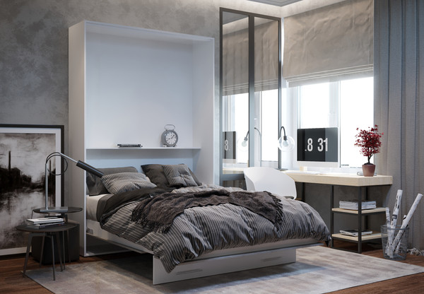 Изображение товара Шкаф-кровать трансформер Макс Стайл Loft 140x200x18 (Egger W908 ST2/F186 ST9)