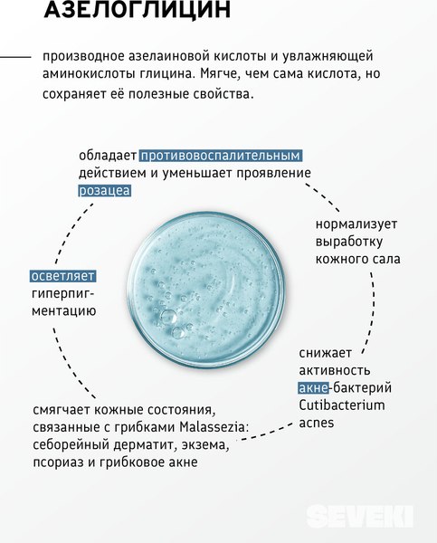 Изображение товара Сыворотка для лица Seveki Азелоглицирин + БХА (20мл)
