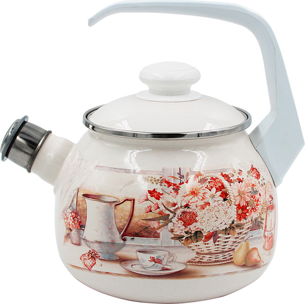 Изображение товара Чайник со свистком Лысьвенские эмали Летний этюд 2711АП/4Жм