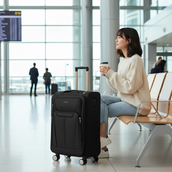 Изображение товара Чемодан на колесах MONZA 23014# (L, черный)