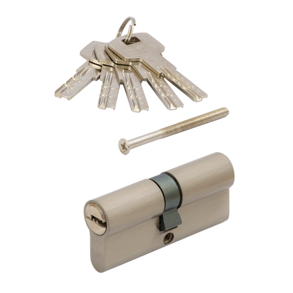 Изображение товара Цилиндровый механизм замка Vettore ZN M90 Z NI 30x60 (5 ключей, никель)