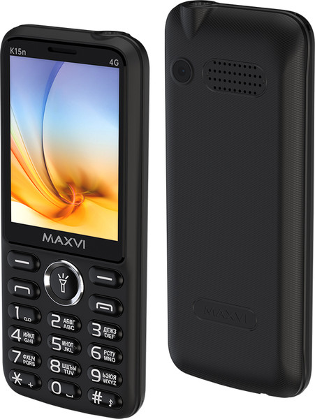 Изображение товара Мобильный телефон Maxvi K15n 4G (черный)