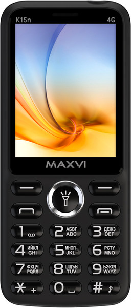 Изображение товара Мобильный телефон Maxvi K15n 4G (черный)