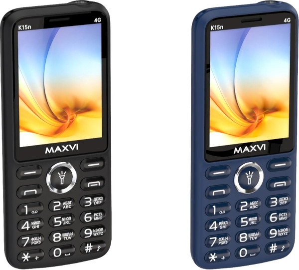 Изображение товара Мобильный телефон Maxvi K15n 4G (синий)