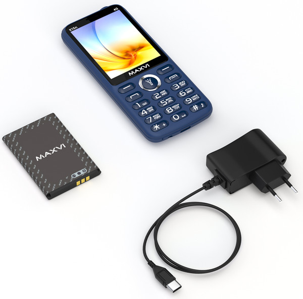 Изображение товара Мобильный телефон Maxvi K15n 4G (синий)