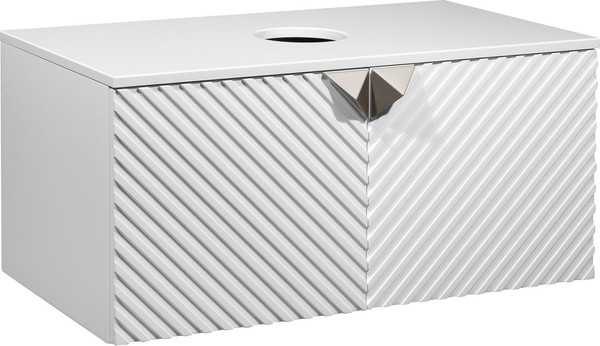 Изображение товара Тумба под умывальник Runo Андорра 85 (подвесная, белый матовый/белый глянец)
