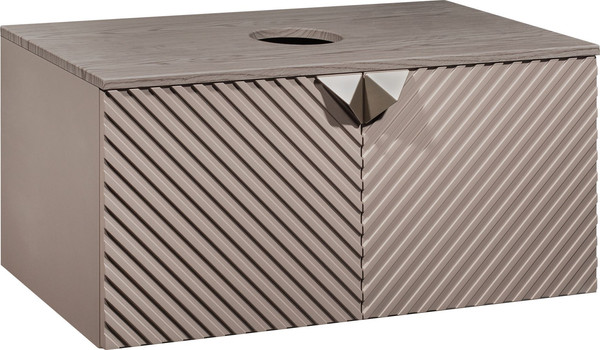 Изображение товара Тумба под умывальник Runo Андорра 85 (подвесная, кашемир серый/дуб какао)