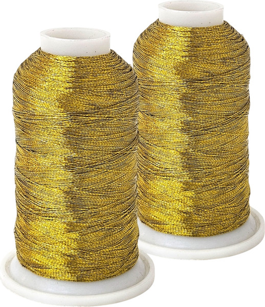 Изображение товара Набор вышивальных ниток Sentex 150D/2 1000 (2шт, золото)
