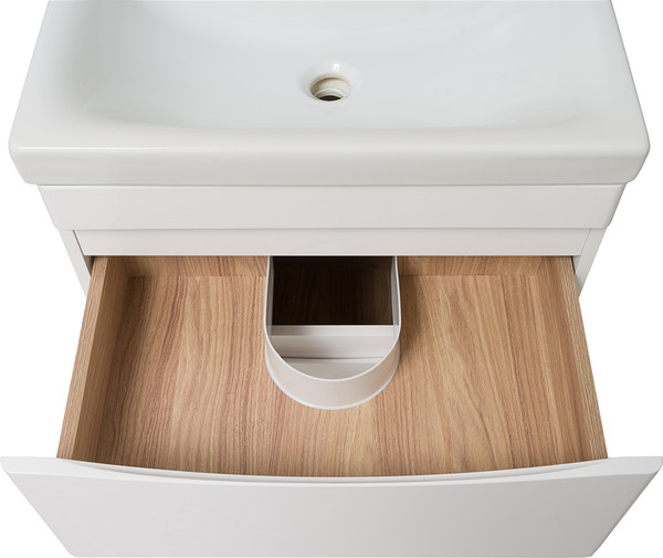 Изображение товара Тумба под умывальник Runo Афина 60 (напольная, белый)