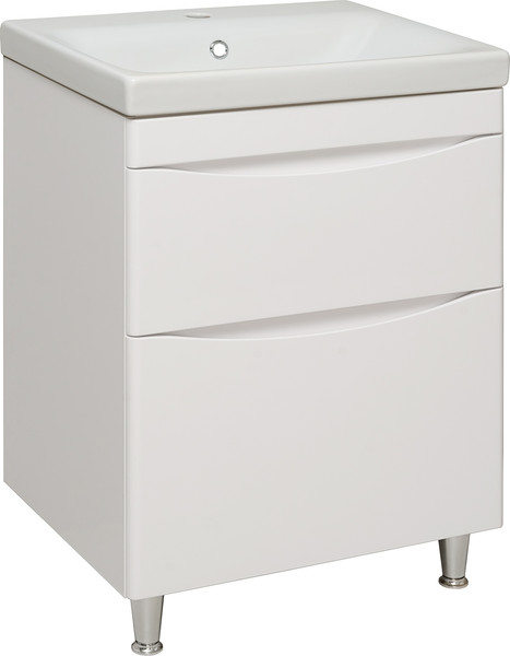 Изображение товара Тумба под умывальник Runo Афина 60 (напольная, белый)
