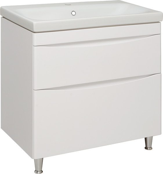 Изображение товара Тумба под умывальник Runo Афина 80 (напольная, белый)
