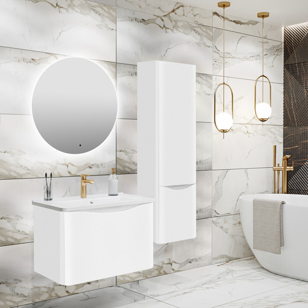 Изображение товара Тумба под умывальник Runo Тоскана 80 (подвесная, белый)