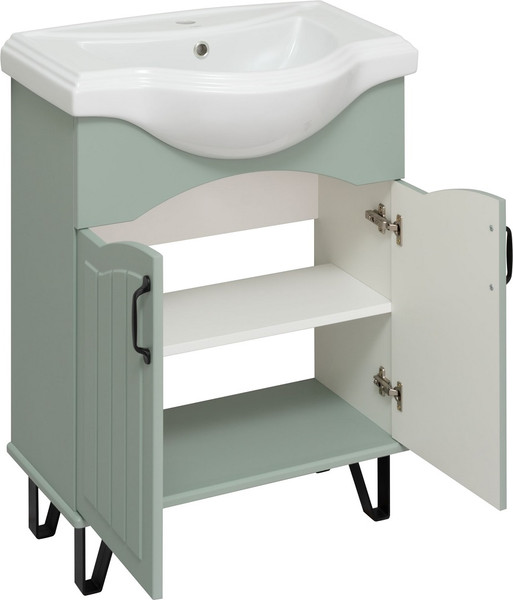 Изображение товара Тумба под умывальник Runo Марсель 65 (напольная, мята)