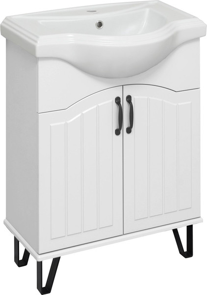 Изображение товара Тумба под умывальник Runo Марсель 65 (напольная, белый)