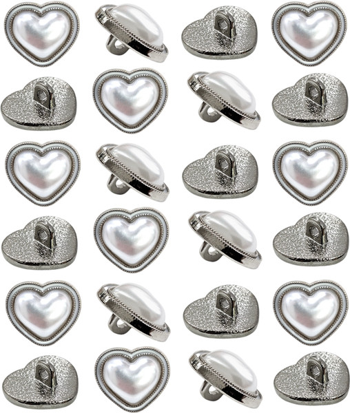 Изображение товара Набор пуговиц Sentex MN-13 15мм / MN-13-15 (24шт, серебристый)