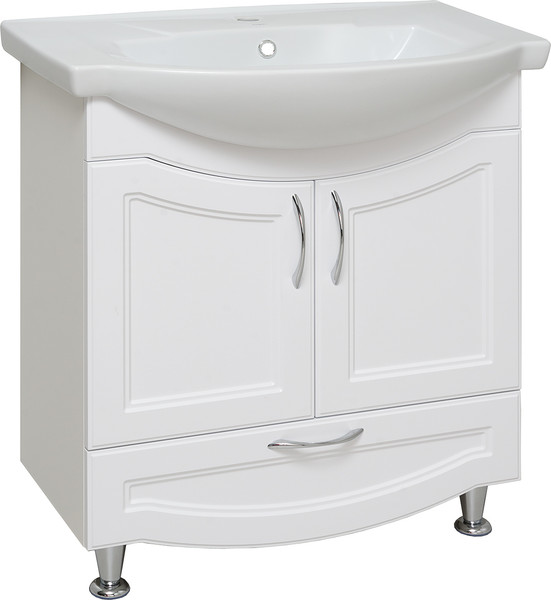 Изображение товара Тумба под умывальник Runo Неаполь 75 (напольная, белый)