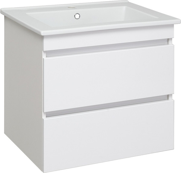 Изображение товара Тумба под умывальник Runo Манхэттен 65 (подвесная, белый)