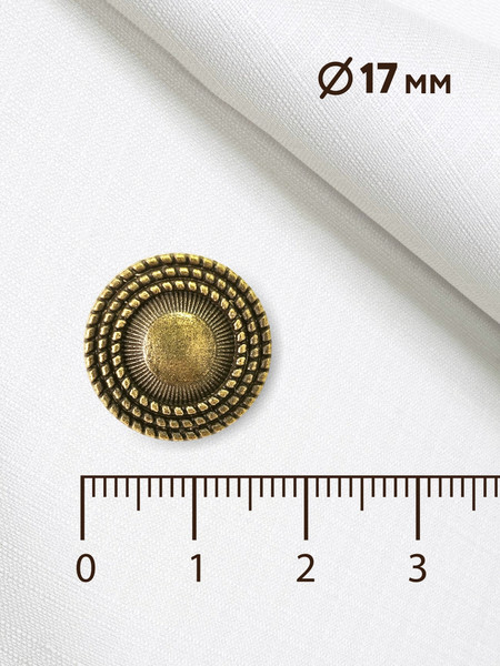 Изображение товара Набор пуговиц Sentex MN-27 17мм / MN-27-17 (24шт, бронза)