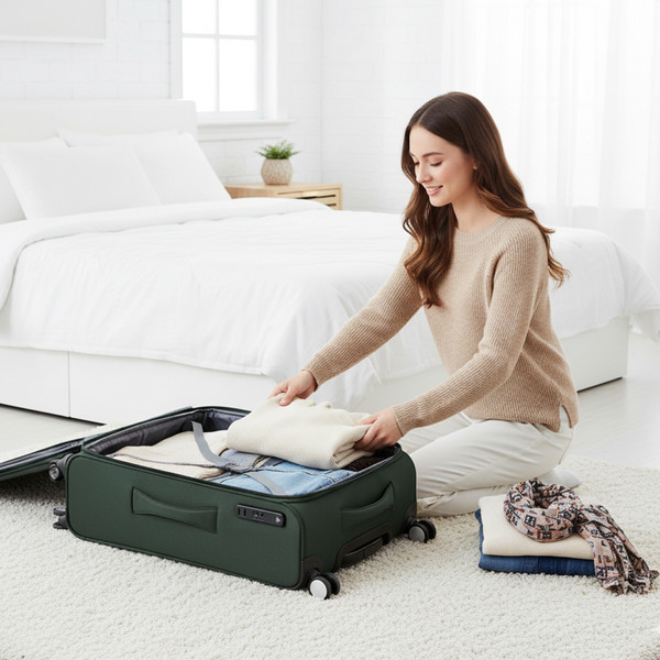 Изображение товара Чемодан на колесах MONZA 23014# (S, зеленый)